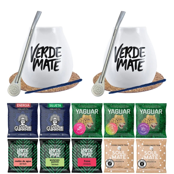 Zestaw Yerba Mate Green 10x50g Matero x2 500g