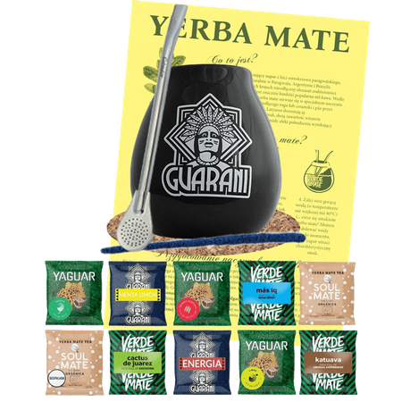 Zestaw Yerba Mate Green 500g Tykwa Bombilla 10x50g