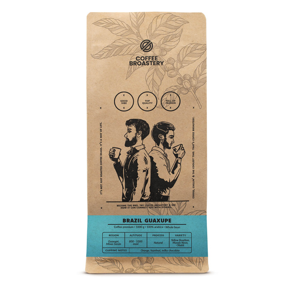 Bro Coffee Roastery - Kawa ziarnista Brazil Guaxupe Premium 1 kg