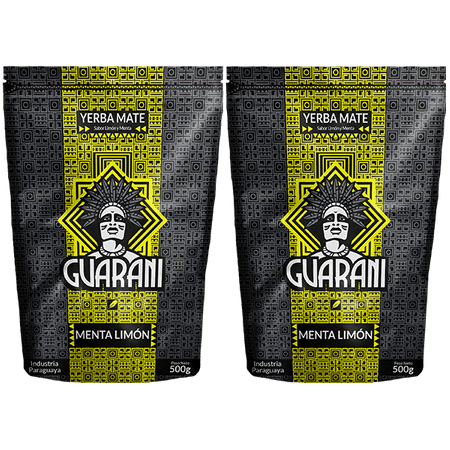 Yerba Mate Guarani Menta Limon 2x500g Miętowa 1kg 