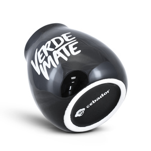 Tykwa ceramiczna z logo Verde Mate (czarna) 350 ml