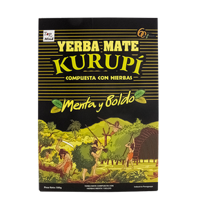 Zestaw yerba mate Kurupi Menta y Boldo 3x500g