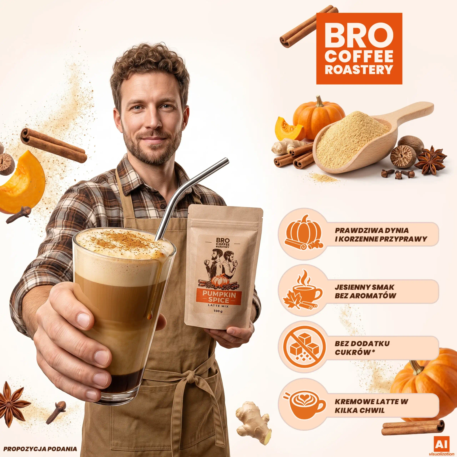 Bro Coffee Roastery Pumpkin Spice Latte Mix