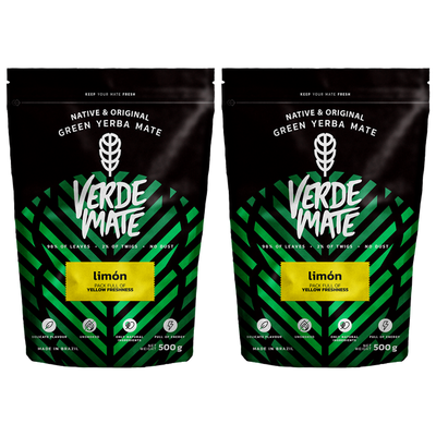 2x Verde Mate Green Limon (cytrynowa) 0,5kg