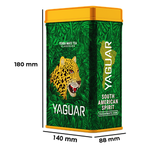 Yerbera – puszka + Yaguar Amore 500 g 0,5 kg – ziołowo-owocowa yerba mate z Brazylii