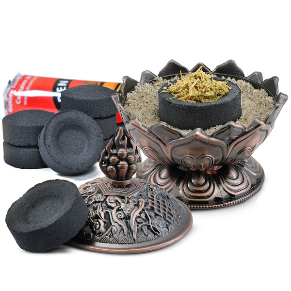 Zestaw wióry palo santo, kadzielnica i węgielki