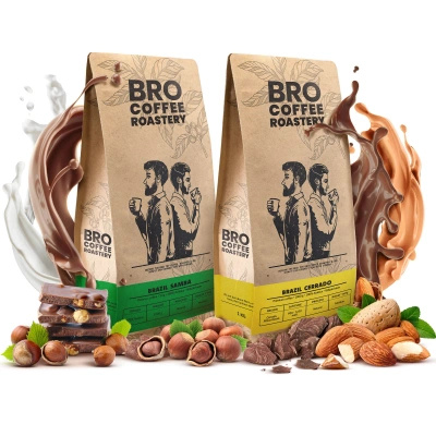 Zestaw kawa Bro Coffee Roastery Brazil Samba + Brazil Cerrado 2x1kg (2kg)