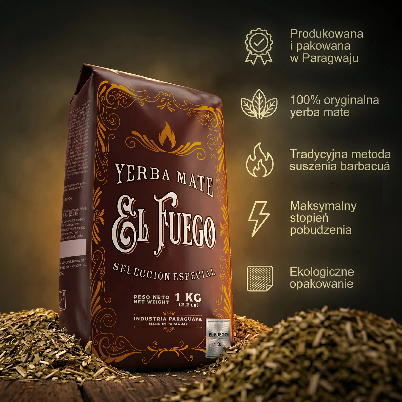Yerba mate El Fuego Elaborada