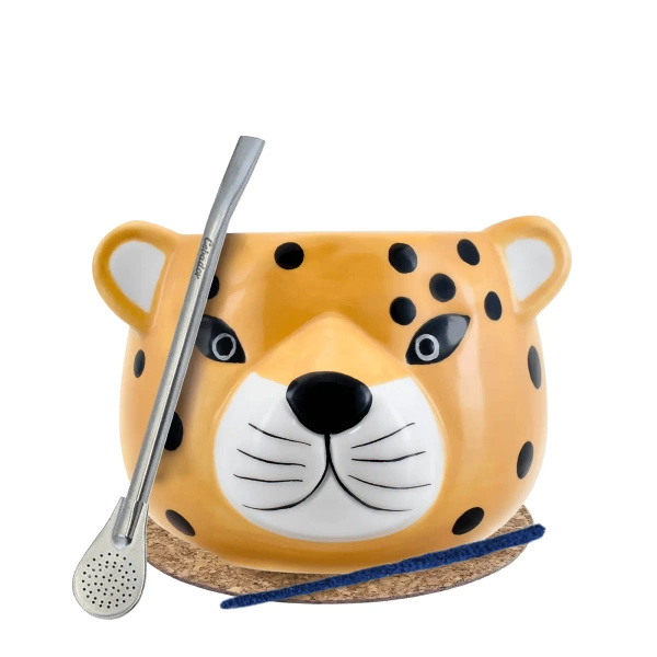 Zestaw Yerba Mate Matero Tykwa Gatito Bombilla 