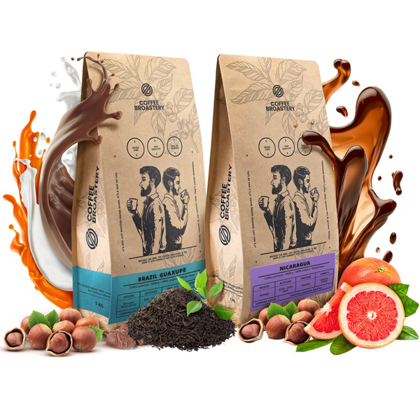 Zestaw kawa Bro Coffee Roastery Nicaragua Colibrí Azul + Brazil Guaxupe 2x1kg (2kg)