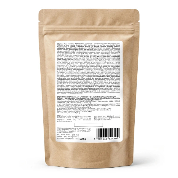 Mary Rose – White Matcha Alternative – Banan (w proszku) 100 g