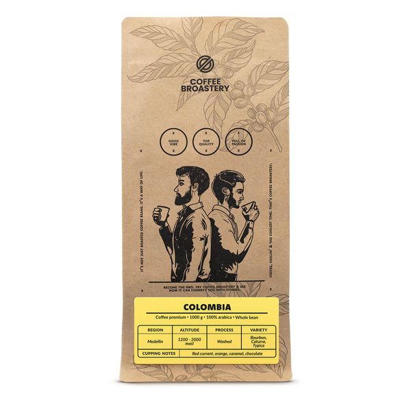 Zestaw kawa Bro Coffee Roastery Colombia Medellin + Brazil Cerrado 2x1kg (2kg)