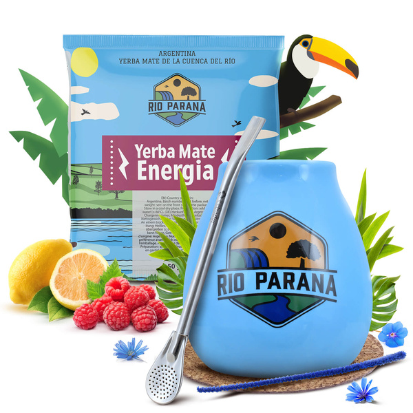 Zestaw yerba mate tykwa ceramiczna bombilla