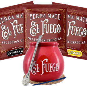 Zestaw Yerba Mate El fuego Tykwa Bombilla na start