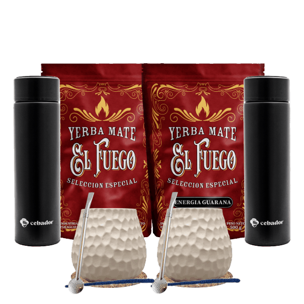 ZESTAW Yerba Mate  akcesoria dla dwojga termosy