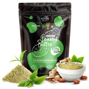 Zestaw masło orzechowe w proszku Nustino: Malina + Słony Karmel + Matcha 3x400g