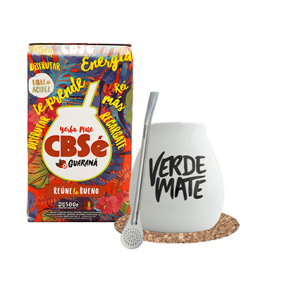 Zestaw Yerba Mate CBSe Energia 500g Tykwa Bombilla