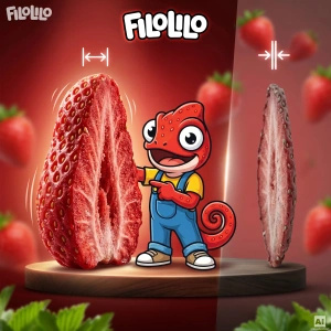 FiloLilo – Truskawka liofilizowana (plastry) 20 g