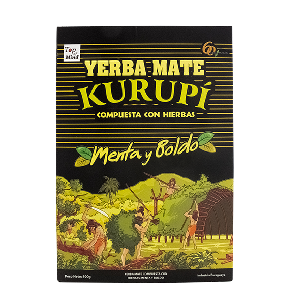 Zestaw yerba mate Kurupi Menta y Boldo 3x500g