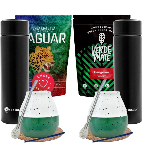 Zestaw Yerba Mate  bombilla dla dwojga 1kg Termos