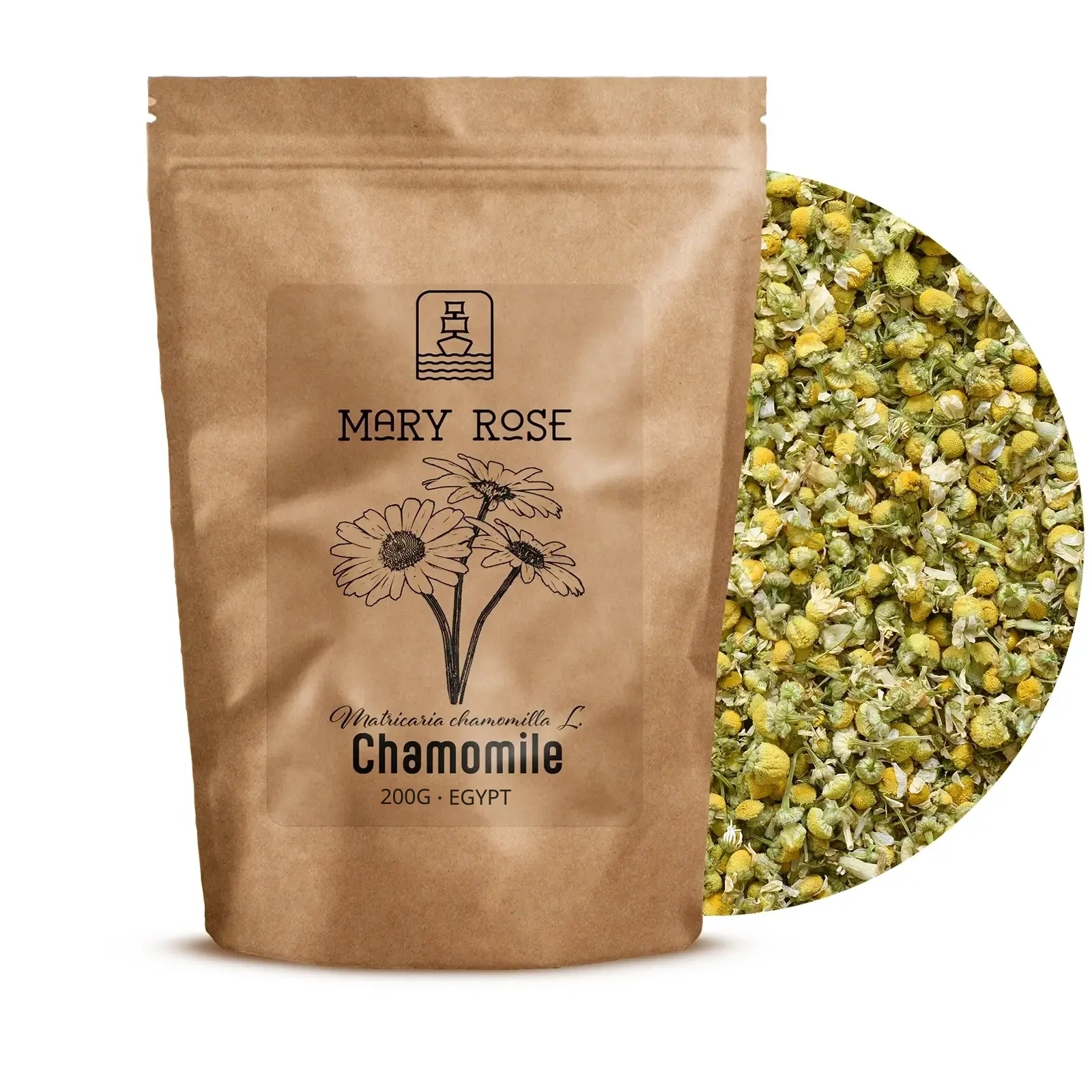 Mary Rose – suszone kwiaty rumianku