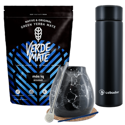 Zestaw Yerba Verde Mate MAS IQ 500g Termos 7.0