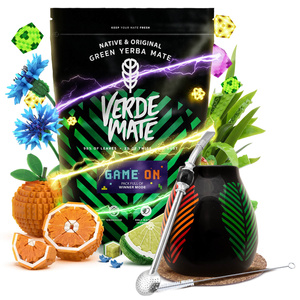 Zestaw Yerba Mate: Verde Mate Game On 400g 0,4kg + Matero + Bombilla