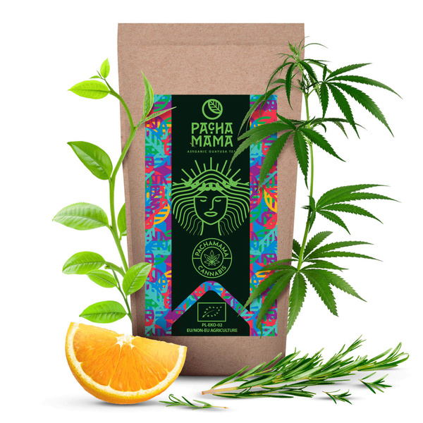 Zestaw Guayusa Pachamama Cannabis 100g akcesoria