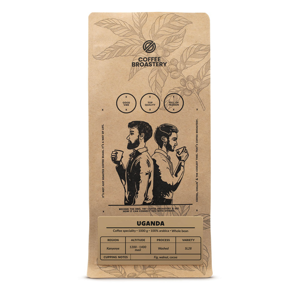 Bro Coffee Roastery - Kawa ziarnista Uganda Kanyenye Speciality 1 kg