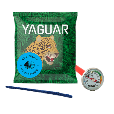 Termometr + Próbka Yerba Mate 50g + Czyścik