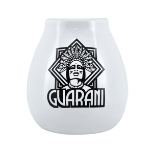 Tykwa Ceramiczna biała z logo Guarani - 350ml