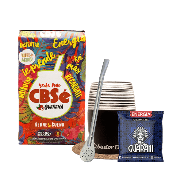 Zestaw Yerba Mate CBSe Guarani 500g Bombilla Tykwa