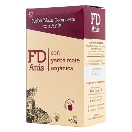 Fede Rico (FD) Anis 0,5 kg 500 g Fede Rico Anís – yerba mate paragwajska