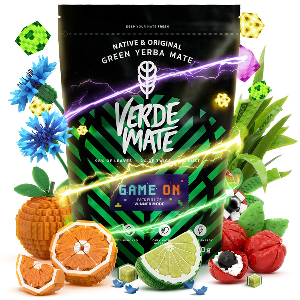 Zestaw Yerba Mate: Verde Mate Game On 400g 0,4kg + Matero + Bombilla