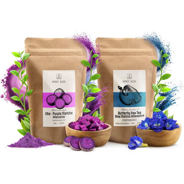 Zestaw Kolorowe Matche: Blue Matcha + Purple Matcha