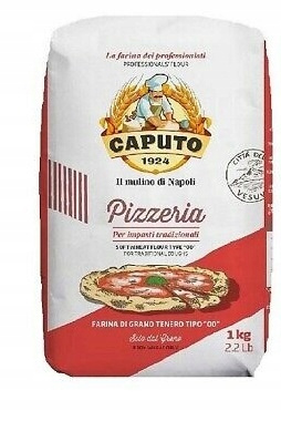 Caputo Pizzeria 1 kg, czerwone opakowanie włoska mąka do pizzy