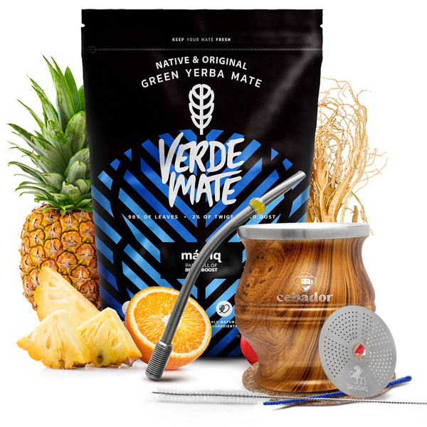 Zestaw Yerba Verde Mate Mas IQ 0,5kg + TermoColador