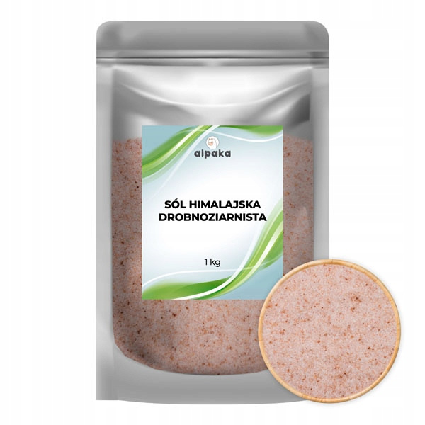 SÓL HIMALAJSKA DROBNOZIARNISTA 1kg DROBNA RÓŻOWA