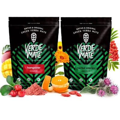 Zestaw Yerba Mate: Verde Mate Herbal Energy + Hangover 2x500g