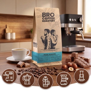 Set di Bro Bro Coffee Roastery Brazil Guaxupe + Brazil Samba 2x1kg (2kg)