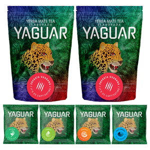 Yerba Mate Yaguar Energia Guarana 2x 500g + 4x50g