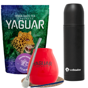 Zestaw Yerba Mate Yaguar 500g Yerbomos All In One