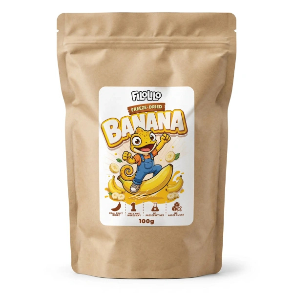 FiloLilo – Banan liofilizowany (plastry) 100 g