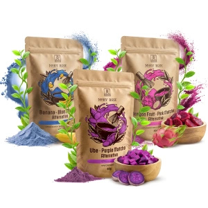 Zestaw Kolorowe Matche: Blue Matcha + Pink Matcha + Purple Matcha