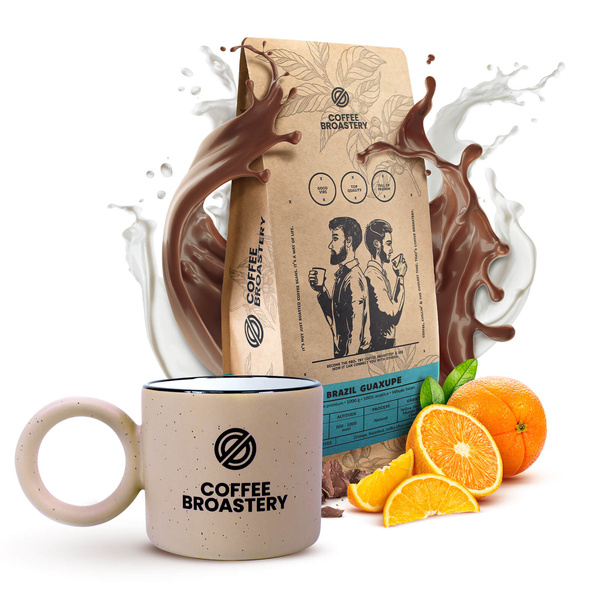 Zestaw Bro Coffee Roastery: kawa Brazil Guaxupe + kubek