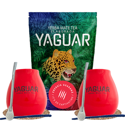 Zestaw Startowy dla dwojga Yerba Mate Yaguar Energia 500g