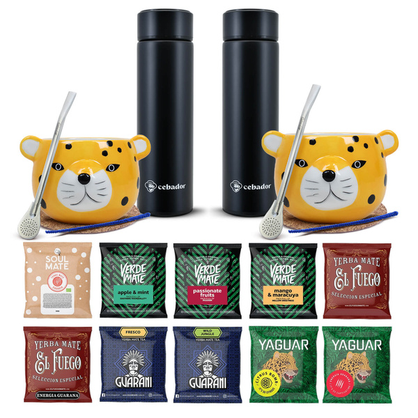 Zestaw Yerba Mate Termos bombilla dla dwojga 500g