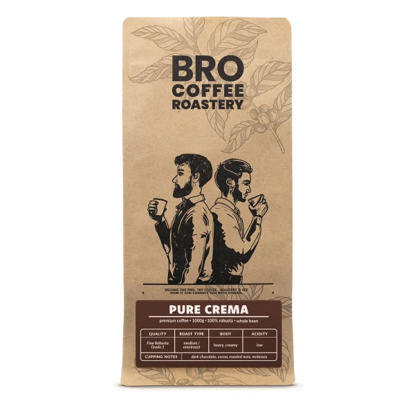 Bro Coffee Roastery – Kawa ziarnista Pure Crema 1 kg