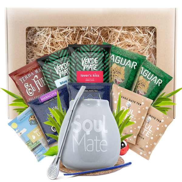 Zestaw Yerba Mate Prezentowy 10x50g 500g Matero + Bombilla