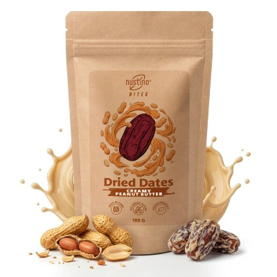 Nustino Bites – daktyle suszone – Creamy Peanut Butter 100 g